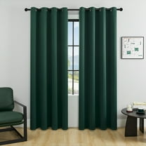 suxuMhao Blackout Curtains - 2 Pieces Long Sunscreen Curtains, 42in*63in Dark Green Blackout Curtain for Bedroom, Light Blocking Curtains Ideal for Home, Living Room & Bedroom Decor​