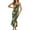 Dark Green, variant on PRETTYGARDEN Women's Summer Floral Midi Tank Dress Sleeveless Strappy Ruffle Hem Smocked Bodycon Dresses