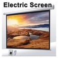 thumbnail image 1 of Écran Électrique HD 72 Pouces 4:3 pour Projecteur 3D LED DLP, Écran de Projection Motorisé, Rideau, Télécommande Sans Fil, Facile à Utiliser, 1 of 3