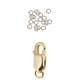 thumbnail image 1 of Broche de Langosta de Loro de Plata de Ley 925 con Pera Pequeña con Fornituras de de Salto Abierto Soledad Cierre de langosta con anillo de salto, 1 of 10