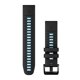 thumbnail image 1 of Correa Para Reloj Garmin Quickfit De 22 Mm - Correa De Silicona Negra/Azul Cirro, 1 of 1