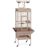 Prevue Pet Products Wrought Iron Select Birdcage, Coco Brown, 18"x18"x57"