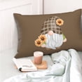 thumbnail image 4 of Pofeuu Sunflower Gnomes 4 Print Polyester Microfiber Plush Pillowcases, Super Soft and Cozy Pillow Case Covers with Envelop Closure（Pillow core not included）-20"x30", 4 of 6