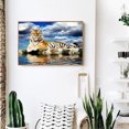 thumbnail image 4 of (tiger-YF008) resina con diamante tigre diamante 40*30CM, 4 of 9