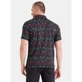thumbnail image 3 of Birdie Bound Men's and Big Men's Christmas Lights Golf Polo Shirt with Short Sleeves, Sizes S-5XL, 3 of 5