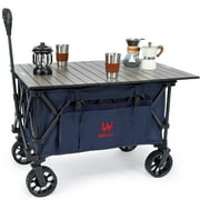 Whitsunday Moko Compact Folding Wagon Cart with Aluminum Table Plate