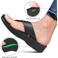 thumbnail image 4 of AEROTHOTIC Flip Flops for Women with Arch Support Plantar Fasciitis Orthopedic Cushioned Footbed Comfortable Non-Slip Sole with Padded Straps Dressy Casual Recovery Women Sandals, 4 of 8