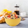 thumbnail image 5 of Yellow Cereal Bowls 8 Pieces , Unbreakable Wheat Straw Bowls, Microwave and Dishwasher Safe Reusable Bowls Set, for Ramen, Soup, Salad and more (22oz), 5 of 5