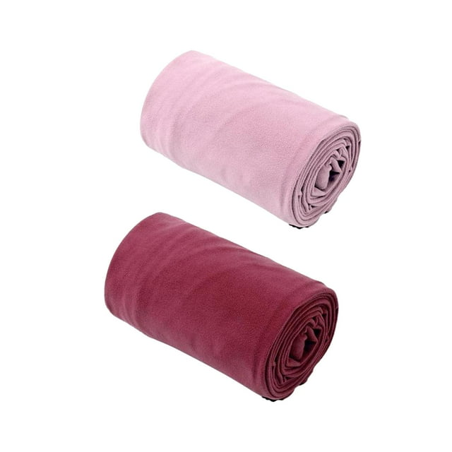 koolsoo 2 Pcs Couverture de Camping Doublure de Sac de Couchage en Molleton Doux Sac de Couchage Drap Coussin Rose Rouge Foncé