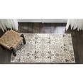thumbnail image 2 of Nourison Silver Screen Floral Modern Area Rug Grey/White 2'2" x 3'9" Polyester Medallion 3' x 5' Indoor,Accent Living Room,Dining Room,Bedroom, 2 of 5