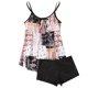 thumbnail image 2 of Traje de baño de dos piezas para mujer, trajes de baño para mujer, traje de baño de dos piezas con espalda de tirantes y estampado conservador para mujer, vestido de baño para mujer, 2 of 5
