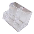 thumbnail image 3 of Desk Pen Holder, Stable Clear Pencil Organizer Cup 3 Compartments  for Study Room, 3 of 8