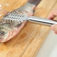 thumbnail image 4 of Cheers.US 3 Pcs Stainless Steel Fish Scale Remover Cleaner Scaler Scraper Peeler Kitchen Tool,with Stainless Steel Sawtooth,Easily Remove Fish Scales Cleaning Scraper, 4 of 7