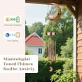 thumbnail image 4 of JYPS Fairy Solar Wind Chimes, 40-Inch Large Waterproof Windchimes for Outside with Glowing Crackle Glass Ball, Garden Patio Yard Decor Mother's Day Birthday Unique Gifts for Women Mom Grandma Wife, 4 of 7