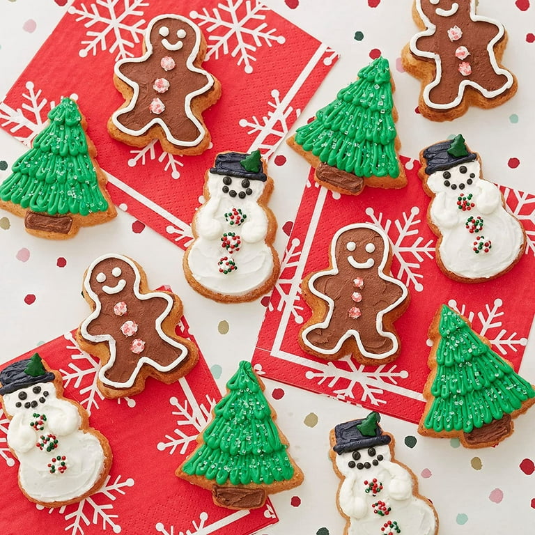 Wilton Christmas Cookie Sheet Baking Pan Shapes Molds Non Stick