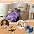 thumbnail image 5 of ZIATUBLES Violet Camouflage Print Recliner Chair Slipcover, Anti-Slip Washable Furniture Protector for Reclining Couch Seat Cushion, Pet Dog Cat Friendly Living Room Decor Accessory, 5 of 8
