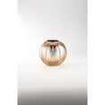 thumbnail image 2 of CC Home Furnishings 7.5” Gold Handblown Glass Round Vase, 2 of 2