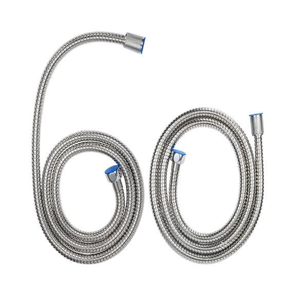Krydros 60-pack 60 inches Stainless Steel Handheld Shower Head Hose Replacement, Flexible Shower Hose Extension with Brass Nut