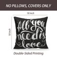 thumbnail image 2 of LALILO Throw Pillow Covers You Love Lettering You Love Modern Cushion Cover 18" x 18", 2206 Pack, 2 of 6