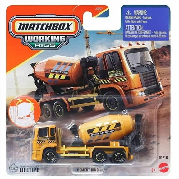 Matchbox Working Rigs Metal Vehicle - CEMENT KING HD [JBX69] 01/16