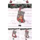 thumbnail image 5 of Medias navideñas, 3 piezas de oso con patrón de reno de Papá Noel, calcetín navideño personalizado, bolsa de dulces ornamentales navideños, llenar y colgar adornos navideños, 5 of 5
