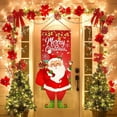 thumbnail image 2 of Bandera colgante de Papá Noel, decoraciones navideñas para el hogar, adornos navideños 2024, regalos de Navidad y Año Nuevo 2025, 2 of 5