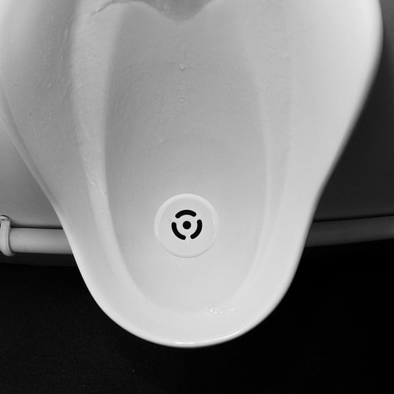 Beaupretty Bathroom Urinal Drain Cover ABS Odor Barrier Splash Guard 2Pcs