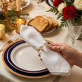 thumbnail image 4 of LeeCHee 16 Pcs Pearl Napkin Rings Bulk, Metallic & Plastic 2.2 Inch Napkin Holders for Elegant Dining, Wedding, Christmas Table Decor, 4 of 7