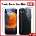 thumbnail image 1 of WUJU [3 En 1] Frente y detrás película câmera Película de Vidro Para iPhone 11 12 13 14 Pro Max XS Max XR X 7 8 Plus SE, 1 of 4