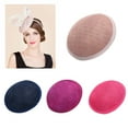 thumbnail image 2 of COMEET hat base, Sinamay Fascinator Base for Women Headwear Millinery Party Hat Base Breathable Round Fascinators Accessories, 2 of 20