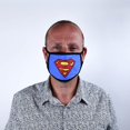 thumbnail image 3 of Superman Logo Triple Layer Cotton Fabric Face Mask 2PK, 3 of 4