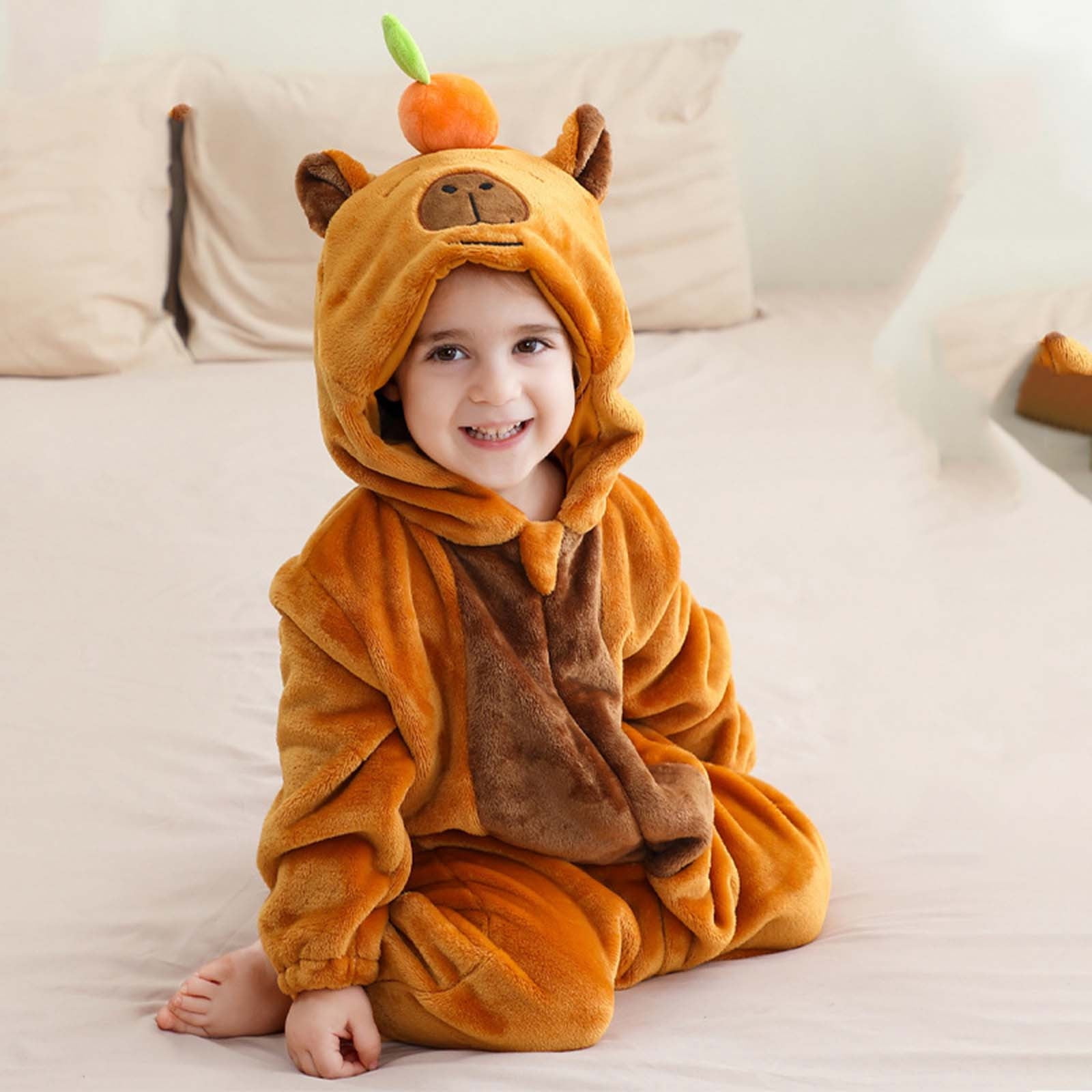 Christmas Bodysuit Holiday Party Outfit Soft Hooded Romper Jumpsuit For Baby Boys Toddler Winter Playwear