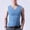 Blue, variant on Men Ice Silk Sleeveless Vest V-Neck Tank Top Underwear Undershirt Muscle T-Shirt