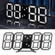 thumbnail image 5 of Reloj de pared digital reloj digital LED 3D base desmontable de ahorro de energía bajo consumo de energía para oficina hogar sala de estar ANGGREK Otros, 5 of 8