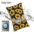 thumbnail image 6 of Pofeuu Sunflower 6 Print Polyester Microfiber Plush Pillowcases, Super Soft and Cozy Pillow Case Covers with Envelop Closure（Pillow core not included）-16"x24", 6 of 6
