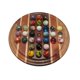 thumbnail image 3 of Juego de mesa Marble Solitaire Marble BoardGames hecho a mano de 16 pulgadas, 3 of 3