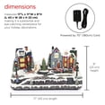 thumbnail image 6 of Alpine Corporation Animated Children Playing in Christmas Village Holiday Tabletop Decor with 26 Multicolor LED Lights and 5.9' Cord, 17" L x 11" W x 9" H, 6 of 12