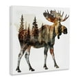 thumbnail image 3 of Stupell Industries Farmhouse Moose Forest Silhouette Canvas Art, 17 x 17, by LSR Design Studio, 3 of 8