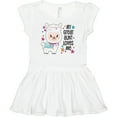thumbnail image 3 of Inktastic My Great Aunt Loves Me- cute and happy llama Girls Baby Dress, 3 of 5