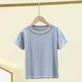 thumbnail image 4 of Razzly Little Boys Cotton Tshirts for Boys,Solid Color Shirts Boys Short Sleeve Boys Cotton T Shirts Youth Child Athletic Shirts Boy Summer(Blue,3-4 Years), 4 of 4