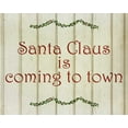thumbnail image 2 of Allen, Kimberly 24x20 Black Ornate Wood Framed with Double Matting Museum Art Print Titled - Santa Claus is Coming, 2 of 4