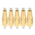 thumbnail image 3 of 5pcs 1# 2# 3# 4# 5# Welding Accessory Pure Copper Oxygen Welding H01-2 Torch Tip Gas Brazing Torch Nozzle 5PCS PROPANE VERSION, 3 of 8