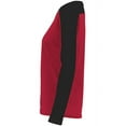 thumbnail image 3 of Holloway 223702.406.2XL Ladies Momentum Team Long Sleeve T-Shirt, Scarlet & Black - 2XL, 3 of 5