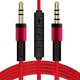 thumbnail image 1 of Cable de audio SUSUchens de 1,2 m con conector chapado en oro, control de volumen, conector macho de 3,5 mm a macho, cable auxiliar con micrófono para altavoz de coche., 1 of 8