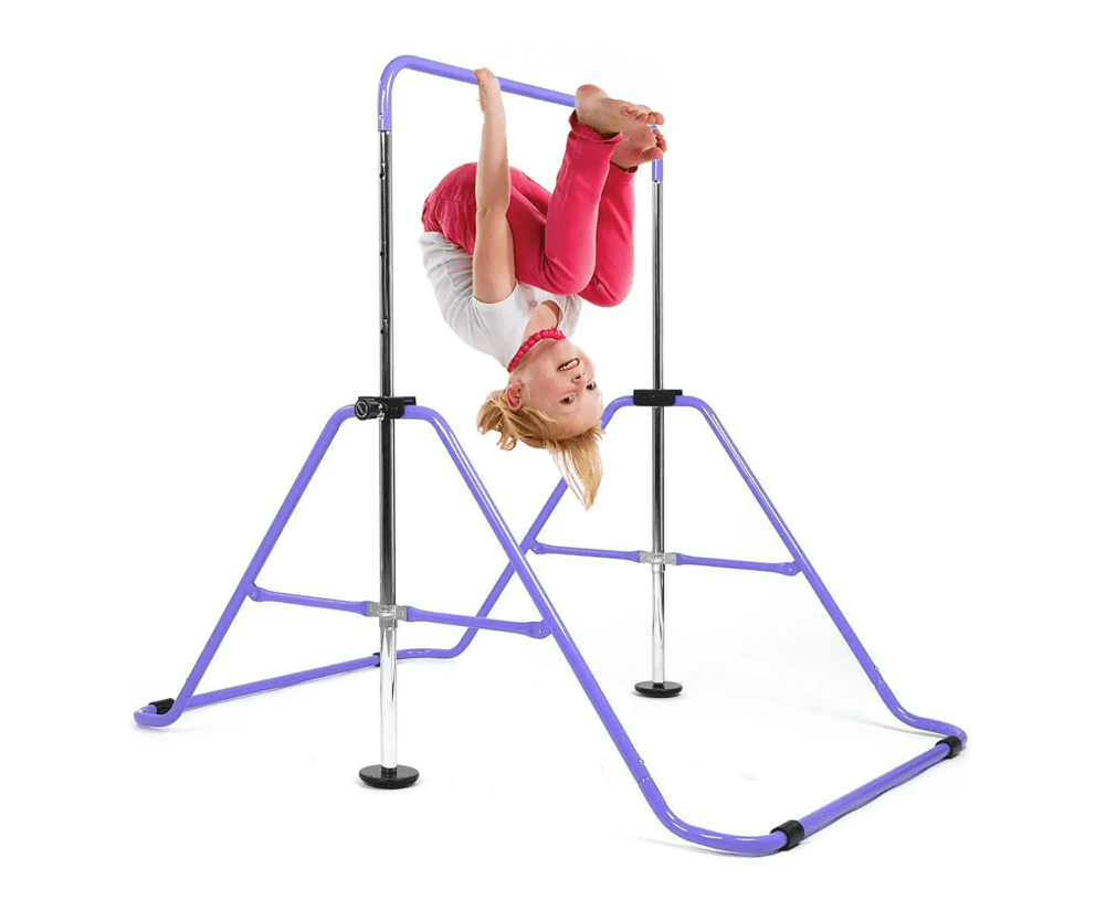 Sturdy Bar ToyKraft Gymnastics Bar for Kids, Adjustable Gymnastic Bar for Home ...