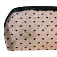 thumbnail image 7 of Mightlink Cosmetic Bag Heart Pattern See Through Geometric Shape Portable Smooth Zipper Mesh Toiletry Bag Pencil Case for Outdoor, 7 of 7