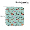 thumbnail image 2 of Kdxio Christmas Dachshund Funny Coasters,4 Pcs Leather Coasters,Housewarming Gifts,Protect Furniture from Water Marks Scratch and Damage, 2 of 8