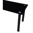 thumbnail image 5 of Toplline Home Furnishings Black Glass Top Dining Table, 5 of 5