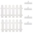 thumbnail image 1 of Homoyoyo 1Set White PVC Decorative Garden Fence with Base for Yard and Flowerbed Border Outdoor Use, 1 of 8