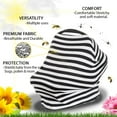 thumbnail image 2 of LNKOO Nursing Cover, Car Seat Canopy, Shopping Cart, High Chair, Stroller and Carseat Covers for Boys and Girls- Best Stretchy Infinity Scarf and Shawl- Multi Use Breastfeeding Cover Up, 2 of 7